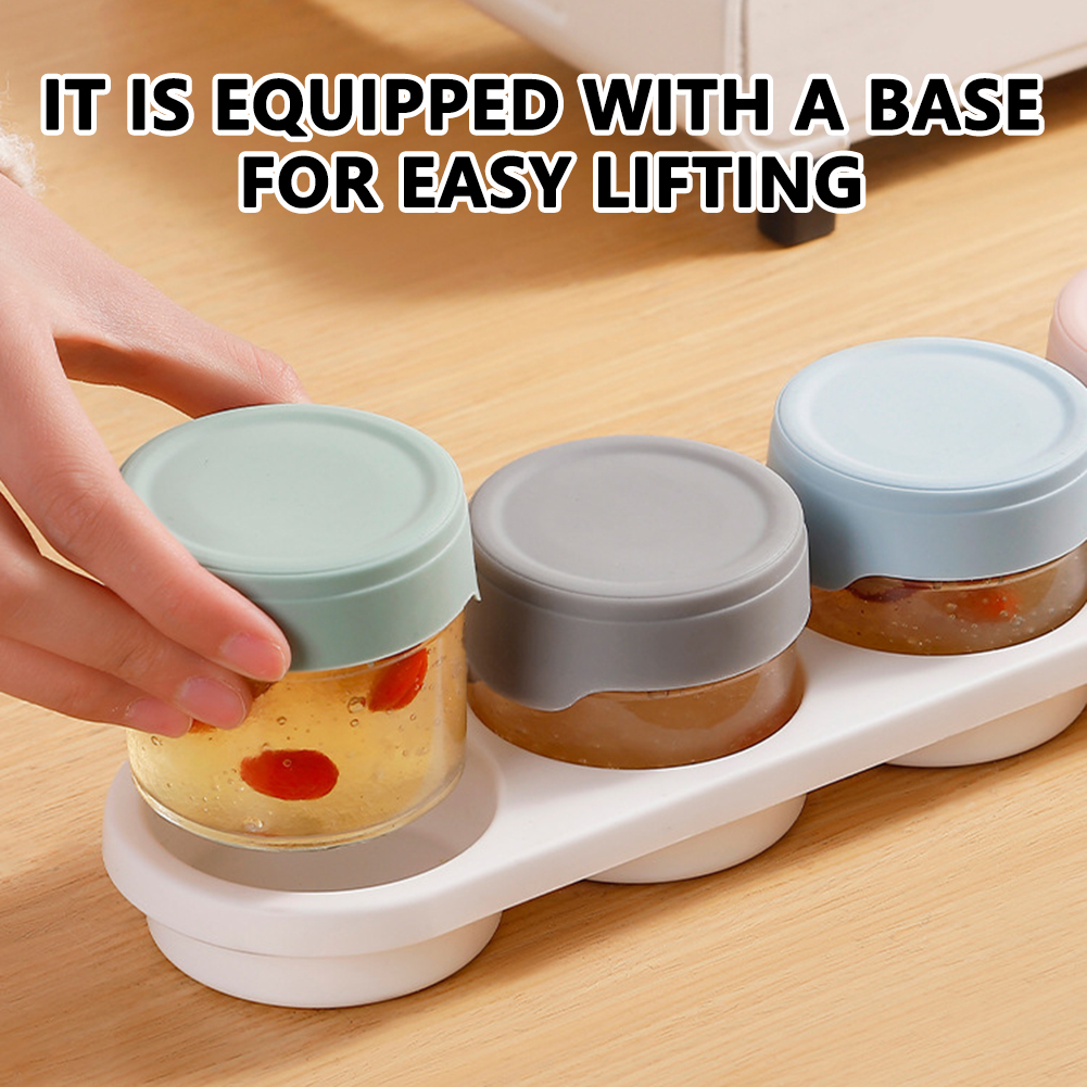 Baby Food Glass Jars - 전자레인지용 식품 용기, 보관 트레이가 있는