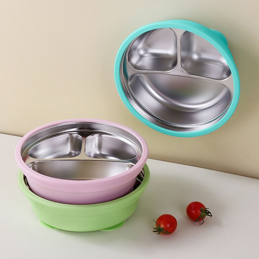 Baby Food Freezer Tray - 실리콘 흡착판 아기 식판, 304 스테인리스