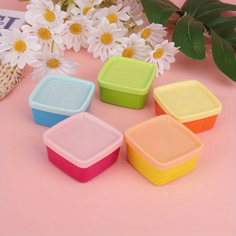 Snack Container Travel - 레인보우 컬러 캔디 너트 스낵 보관함,