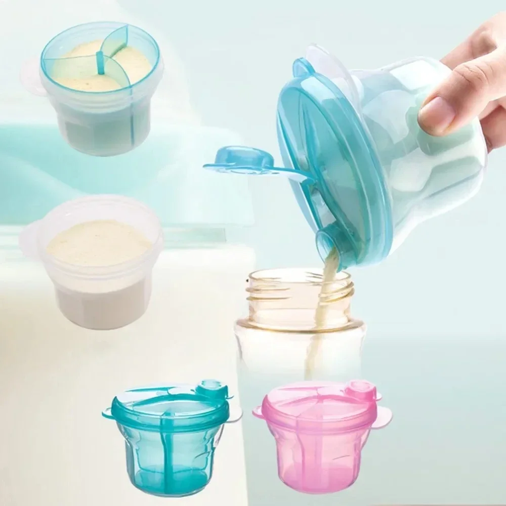 Baby Food Jars - 유아용 분유용 3그리드 휴대용 분유 디스펜서,
