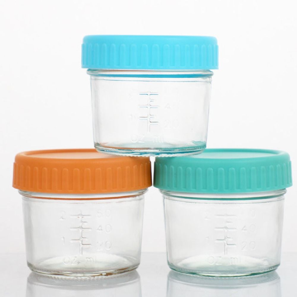 Baby Food Glass Jars - 6개입 메이슨 유리병 아기 음식 용기