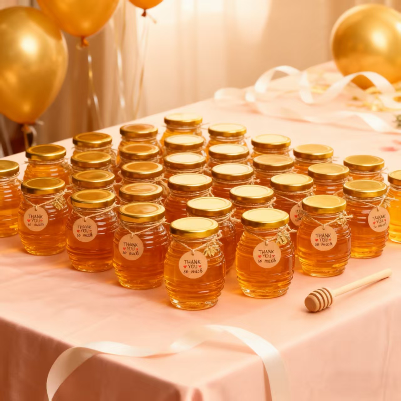Baby Food Glass Jars - 12/24/36개입- 70ml, 미니 유리 꿀병 세트,