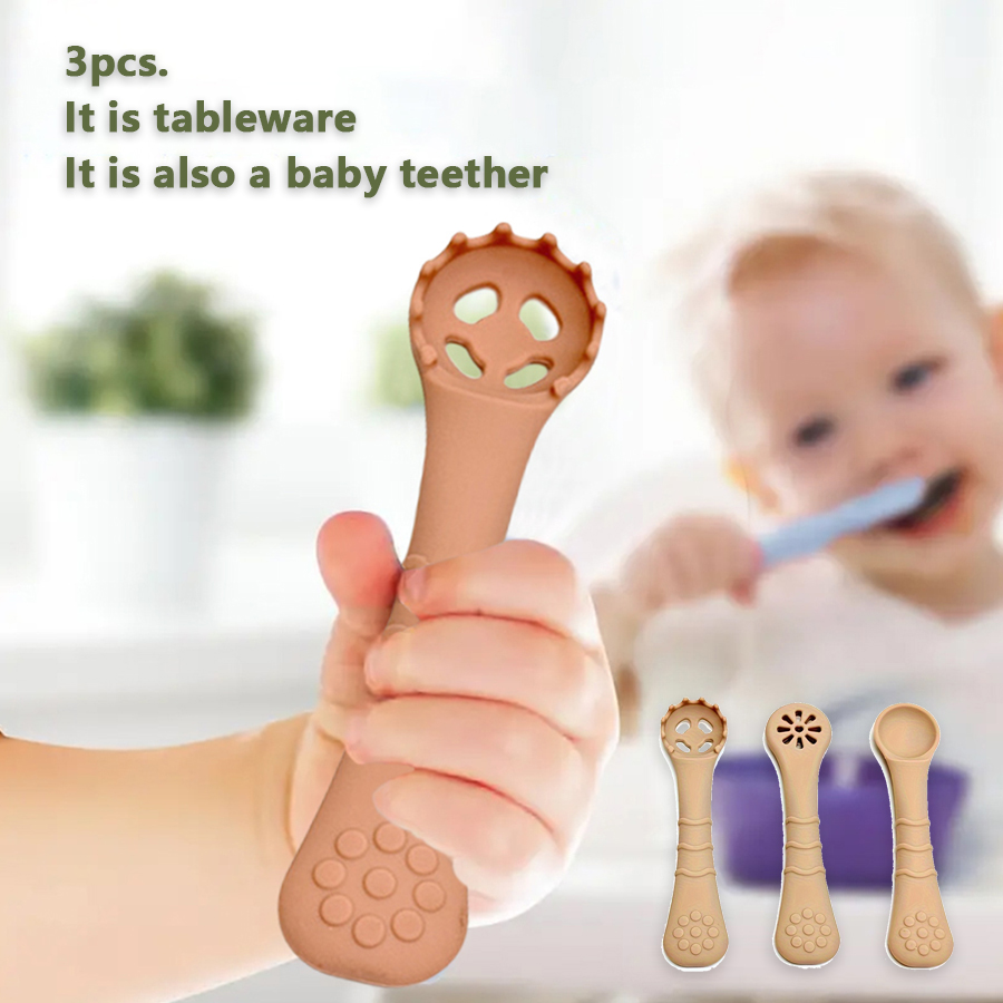 Baby Food For 6 Months - 실리콘 이유식 스푼 6개월 이상 아기를