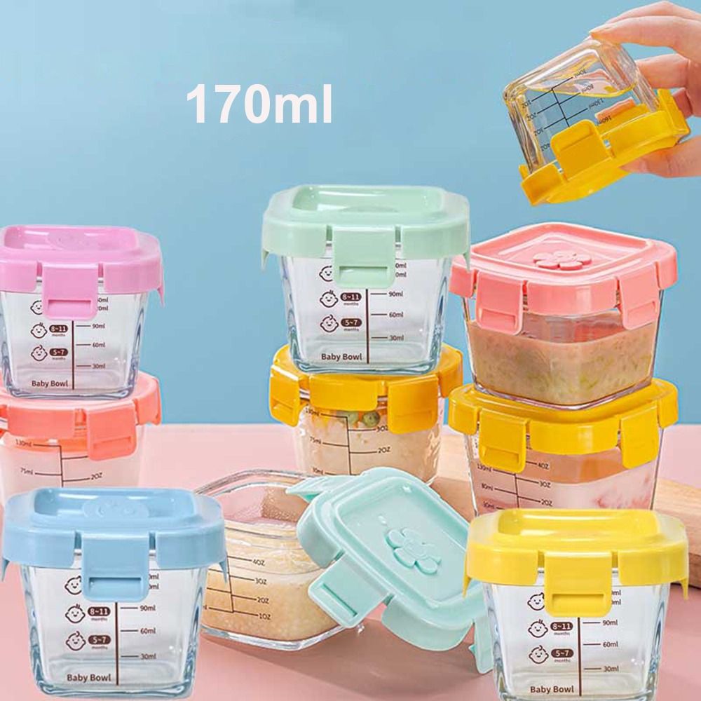 Baby Food Glass Jars - 유아용 유리 식품 보관함, 냉동 식품,