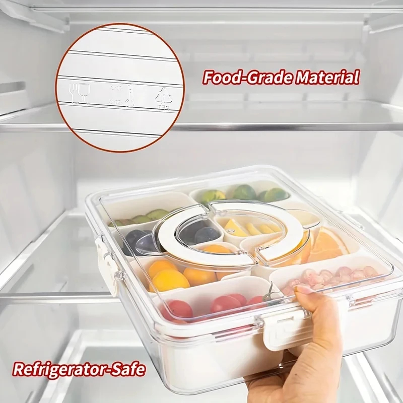 8칸 스낵 보관함(뚜껑 포함) 휴대용 여행용 샤퀴테리  - Snack Container Travel 리뷰 및 가격