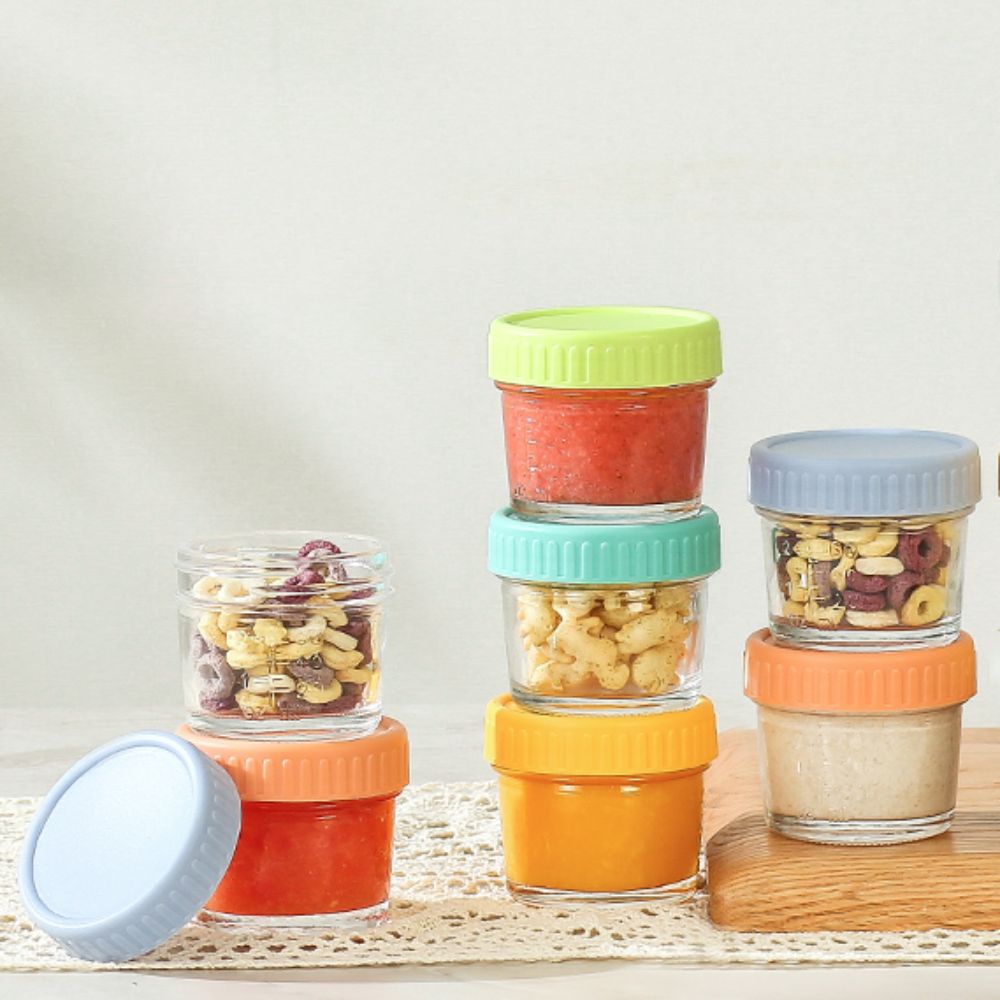 6개들이 메이슨 유리병 이유식 병 뚜껑 포함 재사용 가 - Baby Food Glass Jars 리뷰 및 가격