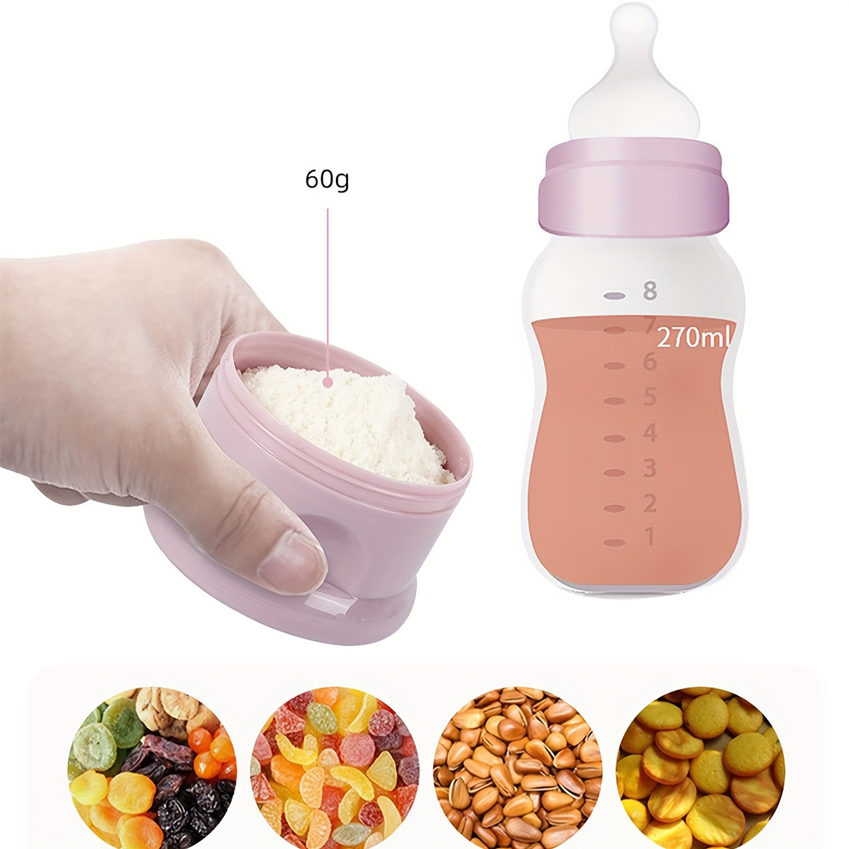 스트랩이 있는 대용량 아기 분유 용기, 분유 디스펜서, - Snack Container Travel 리뷰 및 가격