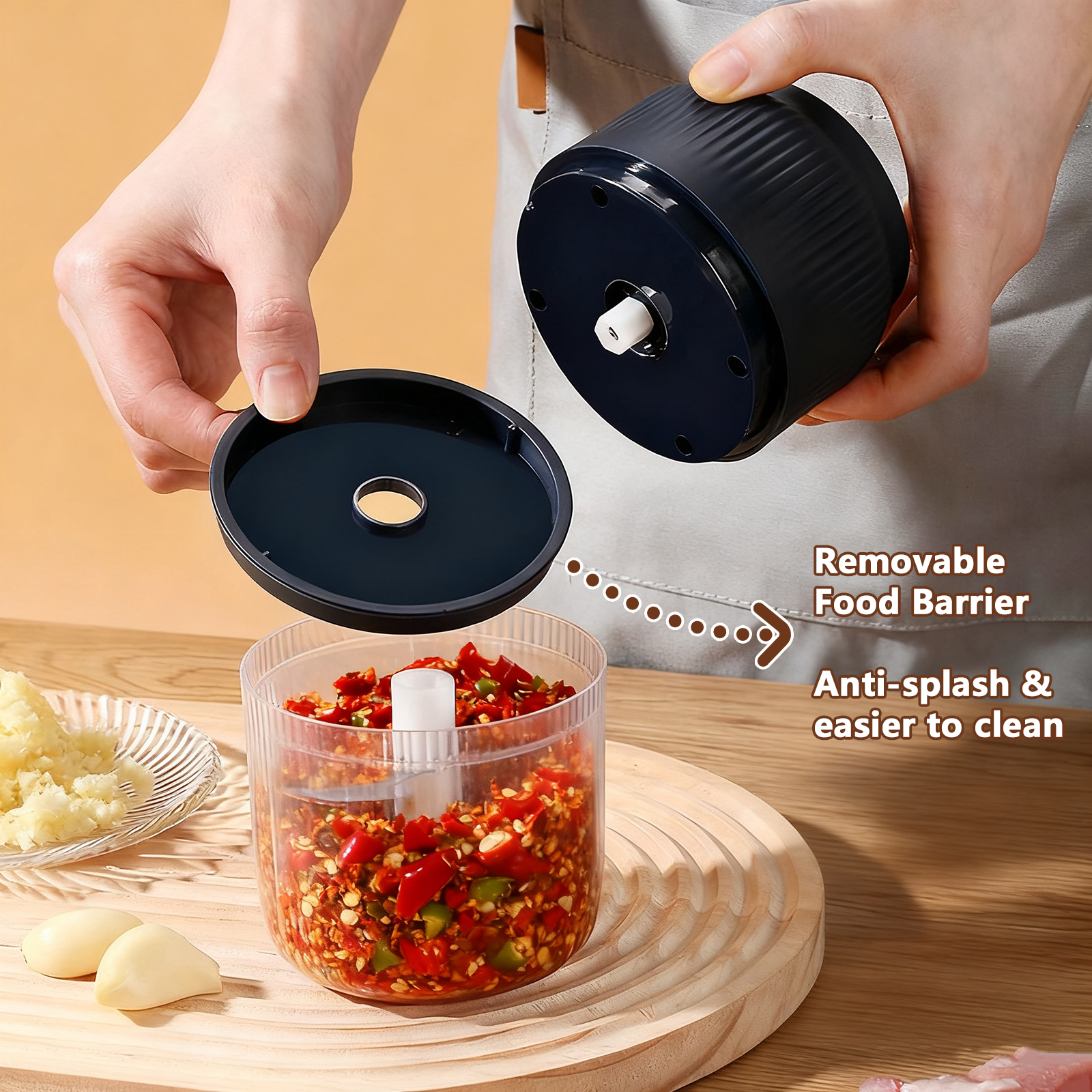 320ml 전기 미니 마늘 다지기 USB 칠리 페퍼 그 - Baby Food Zubereiter 리뷰 및 가격