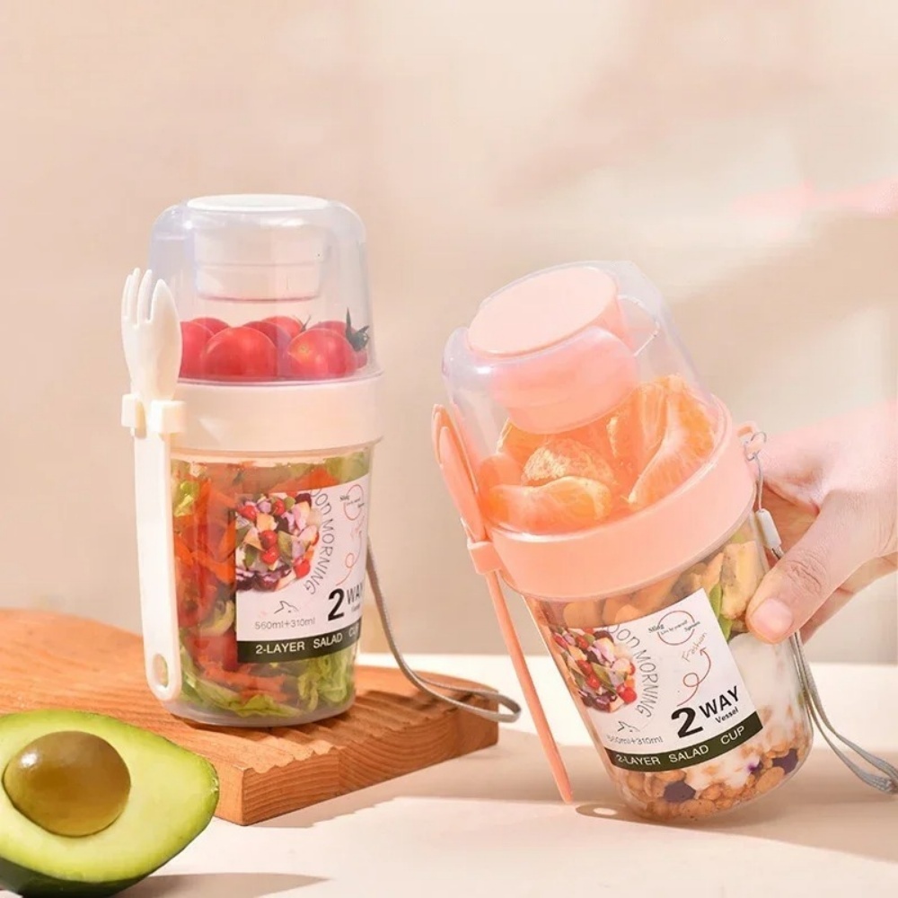 휴대용 샐러드 컵 아침 식사 컵 음식 분리 요거트 시리 - Baby Food Oatmeal 리뷰 및 가격