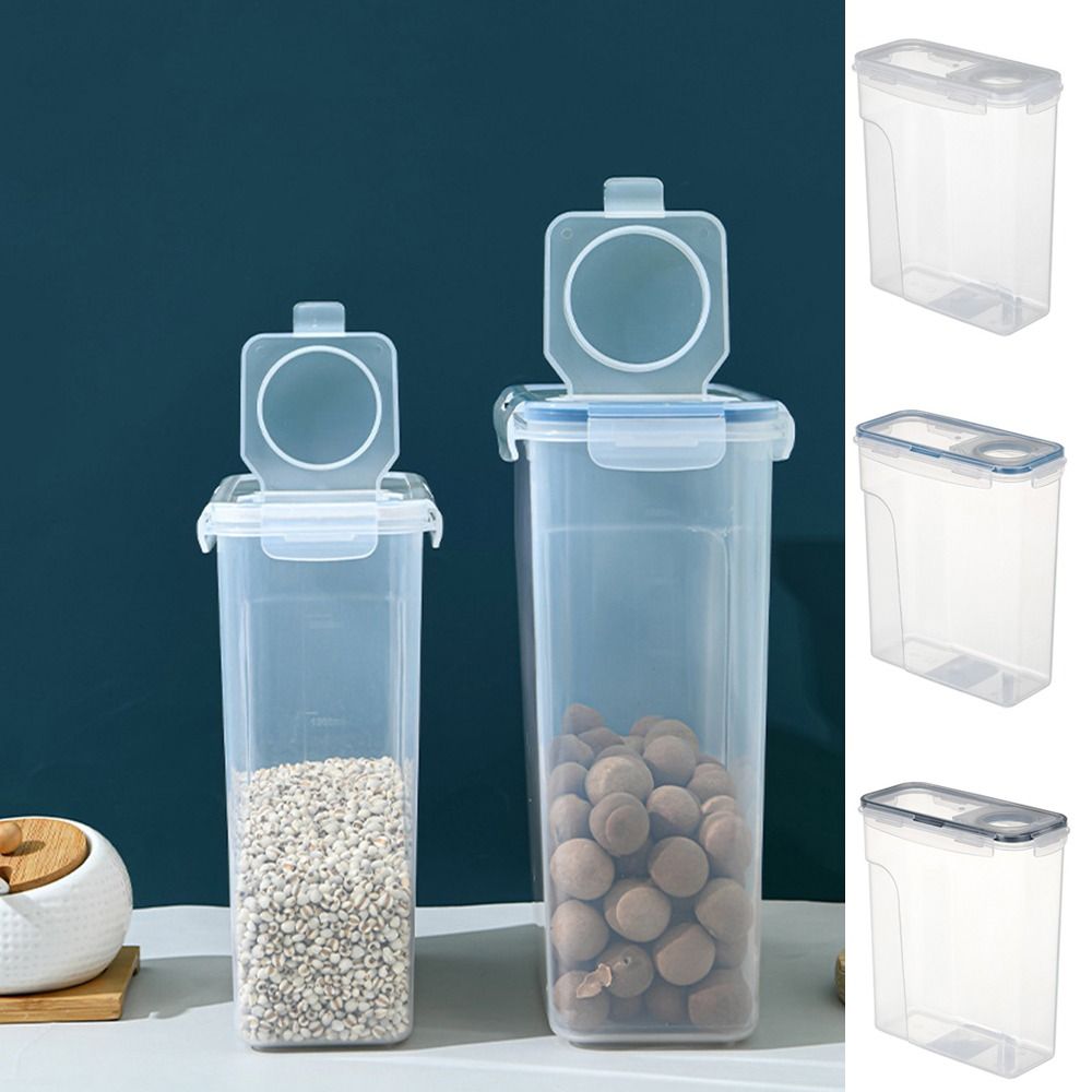 플라스틱 시리얼 보관 용기 투명 밀폐 곡물 저장 탱크  - Snack Container Travel 리뷰 및 가격