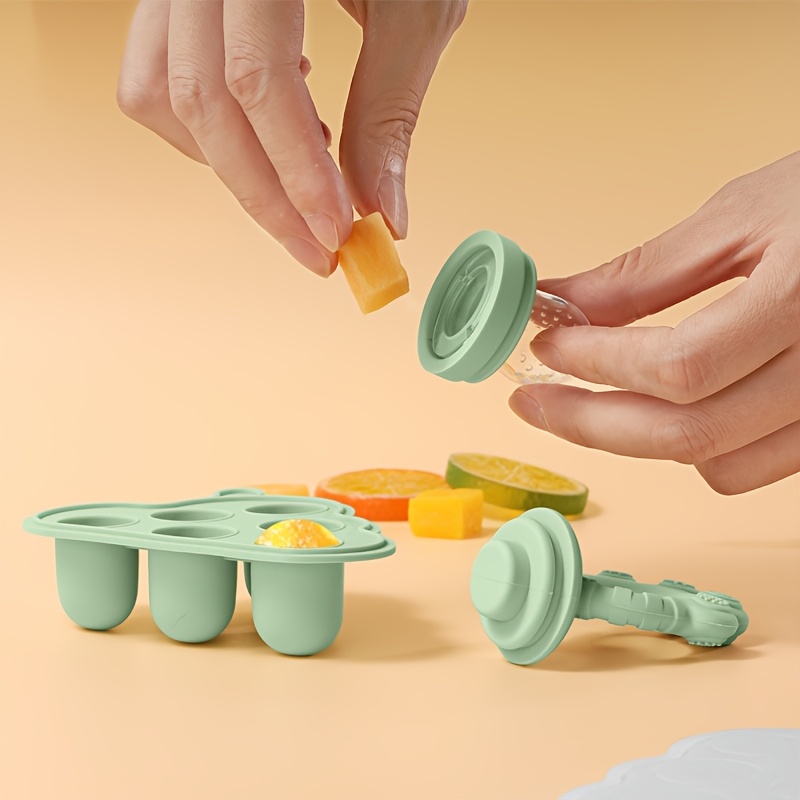 2pcs/1pc 뚜껑이있는 미니 베이비 과일 야채 냉동 - Freezer Tray Baby 리뷰 및 가격