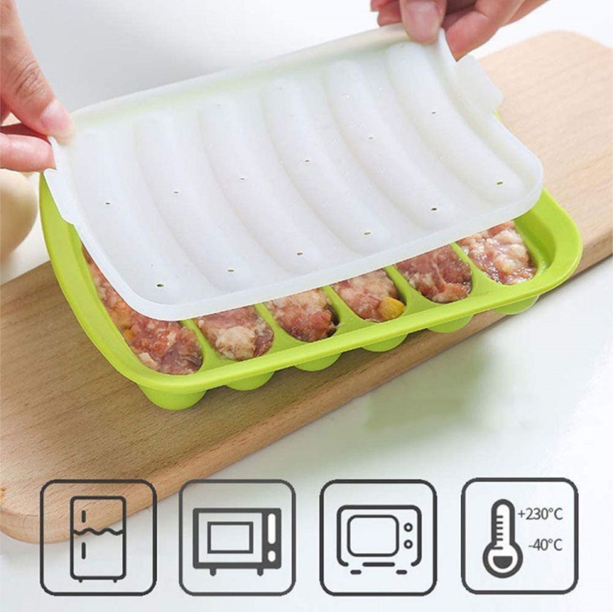 식품 등급 실리콘 소시지 틀 아기 음식 도구 수제 햄  - Baby Food Homemade 리뷰 및 가격