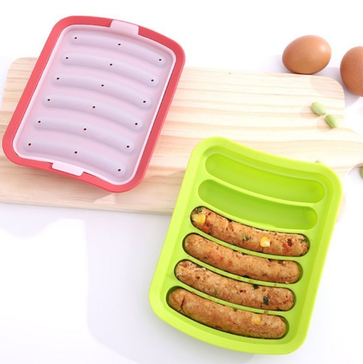 식품 등급 실리콘 소시지 틀 아기 음식 도구 수제 햄  - Baby Food Homemade 리뷰 및 가격