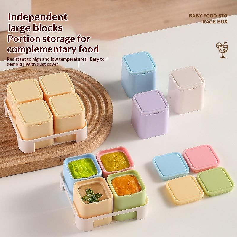 4칸 이유식 보관 용기, 방진 뚜껑 및 트레이 디자인, - Baby Food Homemade 리뷰 및 가격