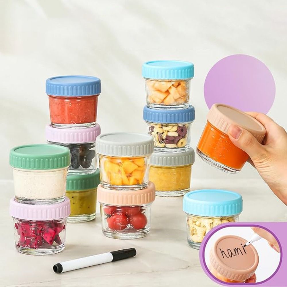6개입 메이슨 유리병 유아식 병 뚜껑 포함 재사용 가능 - Baby Food Glass Jars 리뷰 및 가격