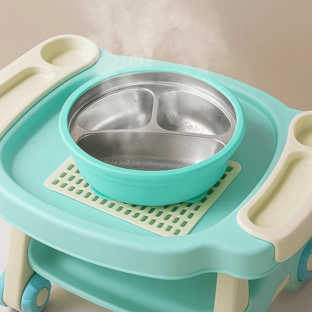 실리콘 흡착판 아기 식판, 304 스테인리스 스틸 3칸 - Baby Food Freezer Tray 리뷰 및 가격