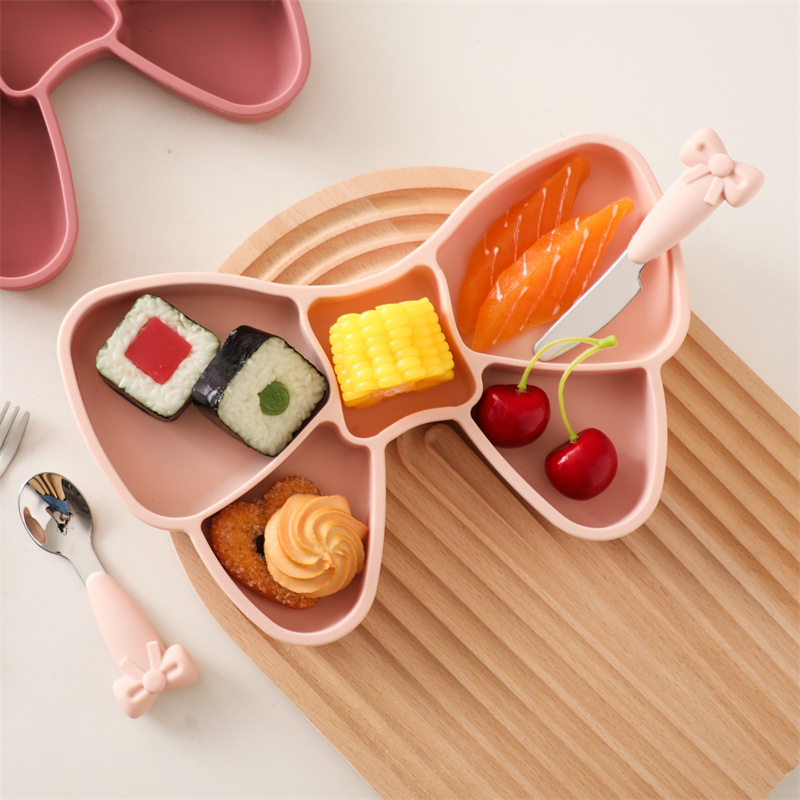 아기 실리콘 식사 접시 나비매듭, BPA 프리 실리콘  - Baby Food Dinner 리뷰 및 가격
