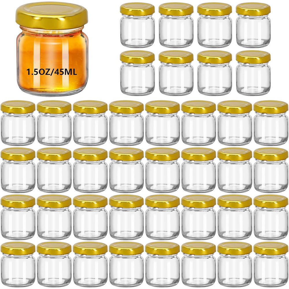 1.5온스(45ml) 원형 미니 투명 꿀병, 웨딩 답례 - Baby Food Glass Jars 리뷰 및 가격