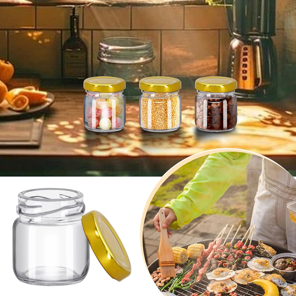 1.5온스(45ml) 원형 미니 투명 꿀병, 웨딩 답례 - Baby Food Glass Jars 리뷰 및 가격