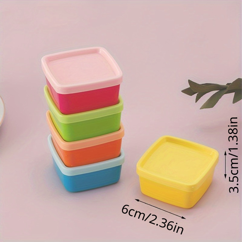 레인보우 컬러 캔디 너트 스낵 보관함, 뚜껑이 있는 플 - Snack Container Travel 리뷰 및 가격