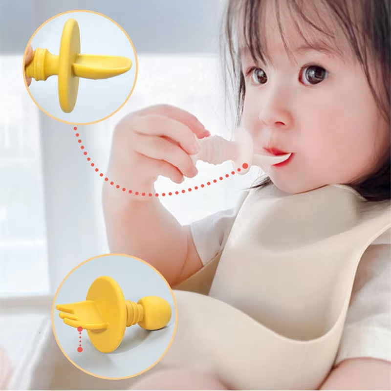 아기용 실리콘 식기, 아기용 포크와 스푼 세트, 6개월 - Baby Food For 6 Months 리뷰 및 가격