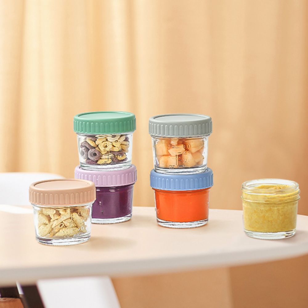 6개들이 메이슨 유리병 이유식 병 재사용 가능 눈금 디 - Baby Food Glass Jars 리뷰 및 가격