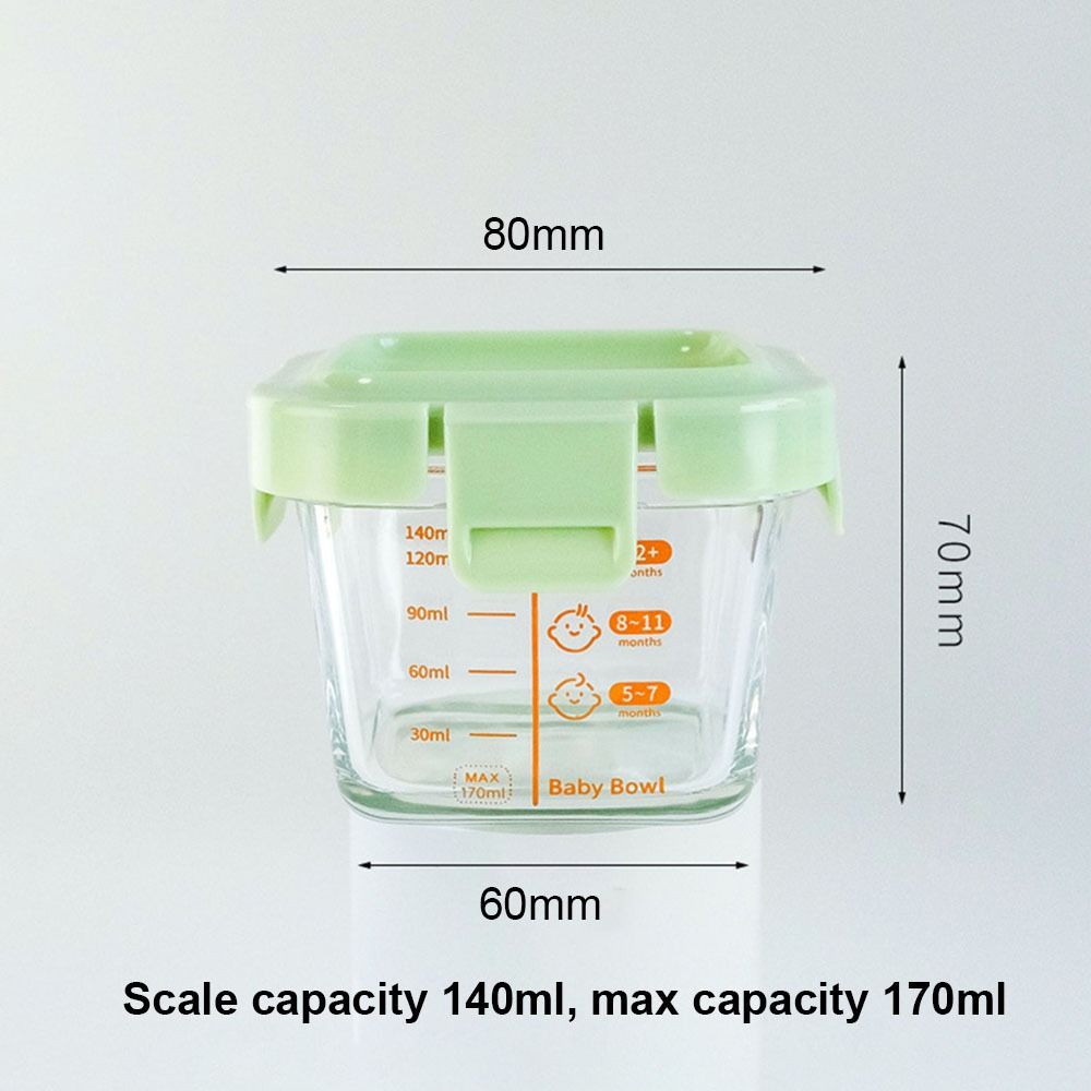 새로운 170ml 식품 보관 용기 냉동 및 전자레인지  - Baby Food Glass Jars 리뷰 및 가격