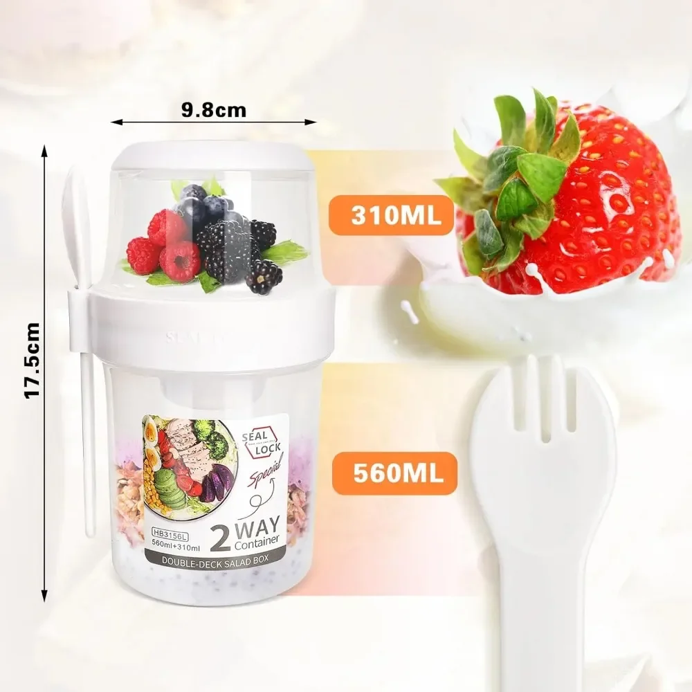 샐러드 컵 아침 식사 컵 휴대용 식품 저장 도시락 상자 - Baby Food Oatmeal 리뷰 및 가격