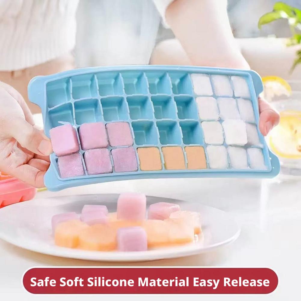 실리콘 아이스 큐브 트레이(뚜껑 포함) 36구 젤리 메 - Baby Food Jelly 리뷰 및 가격