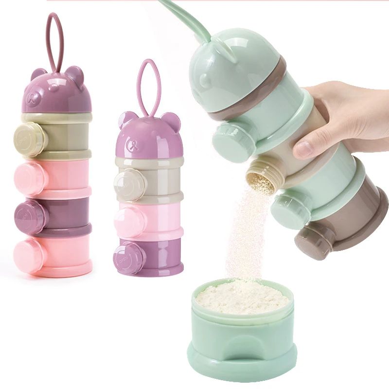 3/4 레이어 아기 휴대용 이유식 보관 상자 다중 개방 - Snack Container Travel 리뷰 및 가격