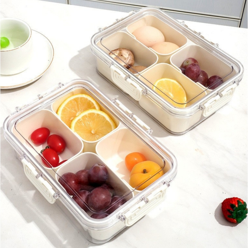 뚜껑과 손잡이가 있는 8/4칸 간식 용기, 식기세척기  - Snack Container Travel 리뷰 및 가격